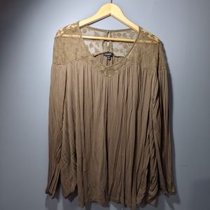 Lane Bryant Lace Detail Blouse